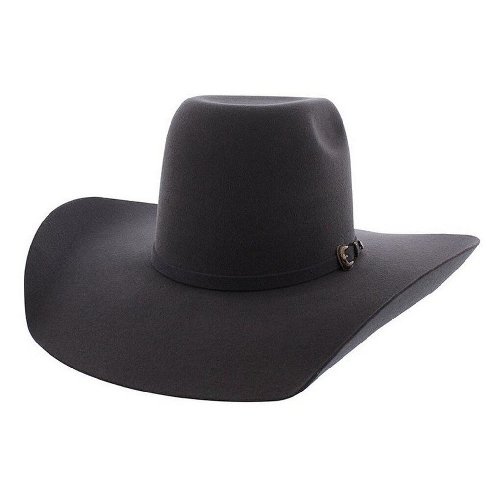 Resistol 3X Pay Window Grey Wool Cowboy Hat Size 7 4 1/4 in Brim Used
